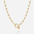 COLLIER ZAG CADENCE ACIER DORE