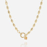 COLLIER ZAG CADENCE ACIER DORE