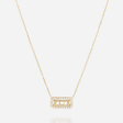 COLLIER ZAG CLÉOPHÉE ACIER DORE