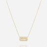 COLLIER ZAG CLÉOPHÉE ACIER DORE