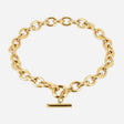 COLLIER ZAG ECUME ACIER DORÉ
