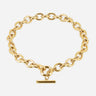 COLLIER ZAG ECUME ACIER DORÉ