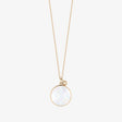COLLIER GINETTE NY MARIA OR ROSE NACRE BLANCHE