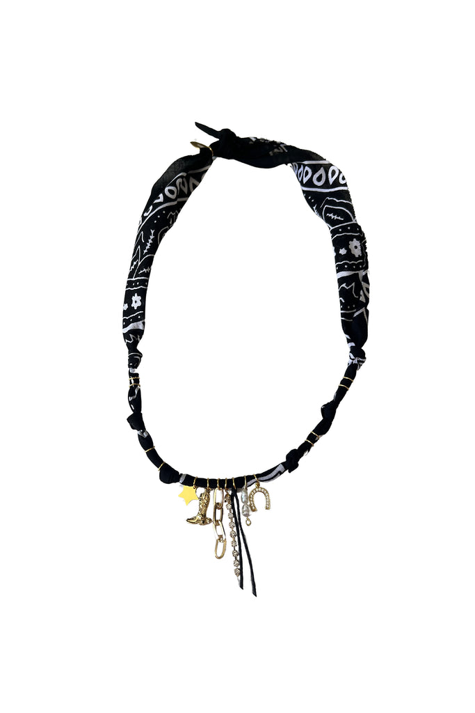 Collier Lasso Cow Boy Lover Noir