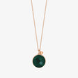 COLLIER GINETTE NY PIXIE EVER OR ROSE AGATE VERTE
