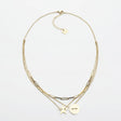 COLLIER ZAG STAR ACIER DORÉ
