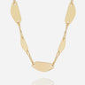 COLLIER ZAG AGNONE ACIER DORÉ