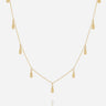 COLLIER ZAG ARADEO ACIER DORÉ
