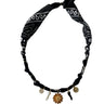 BADHNATI JEWELRY - COLLIER FLEUR INDIENNE INDI NOIR