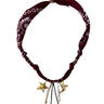 BADHNATI JEWELRY - COLLIER LASSO COW BOY LOVER BORDEAUX