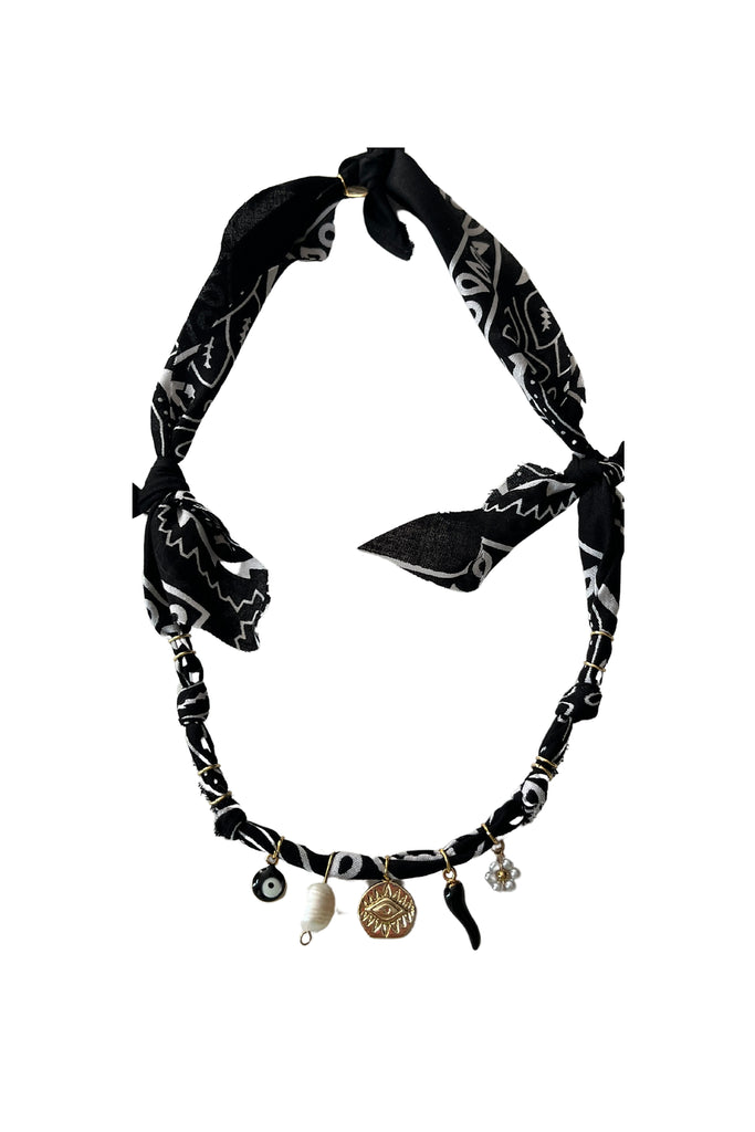 Collier medaille oeil Astro Noir
