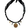 BADHNATI JEWELRY - COLLIER MEDAILLE SOLEIL ASTRO NOIR