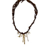 BADHNATI JEWELRY - COLLIER NOEUD COW BOY LOVER CHOCO