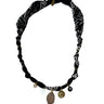 BADHNATI JEWELRY - COLLIER PIERRE OEIL ASTRO NOIR