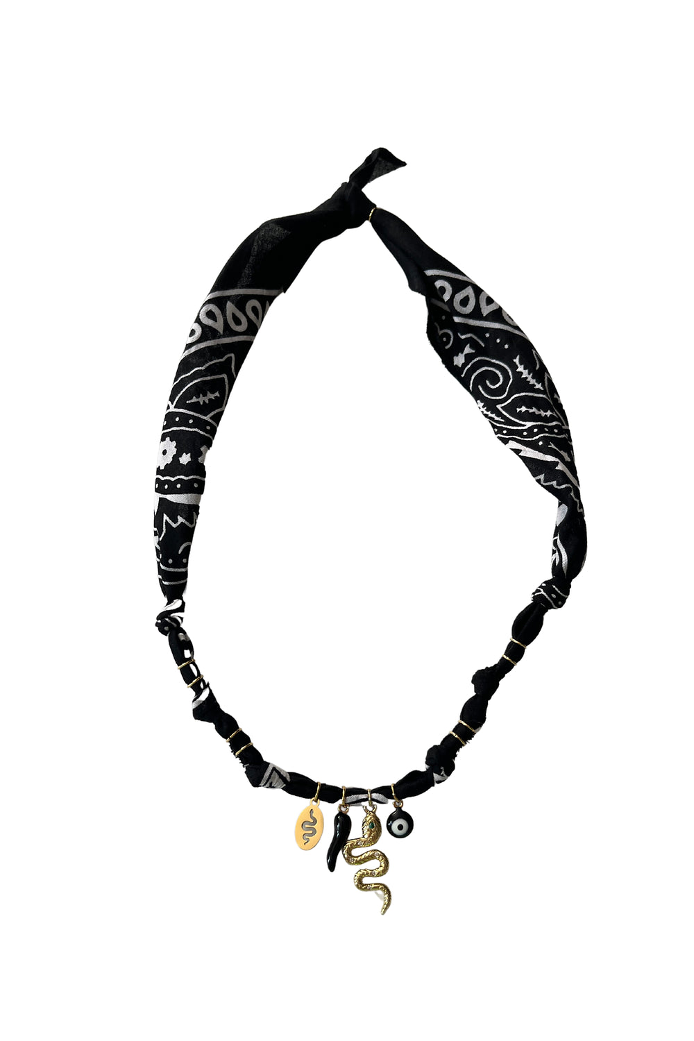 BADHNATI JEWELRY - COLLIER SERPENT INDI NOIR