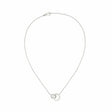 COLLIER 2 ANNEAUX IDOLE DE CHRISTOFLE ARGENT