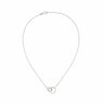 COLLIER 2 ANNEAUX IDOLE DE CHRISTOFLE ARGENT