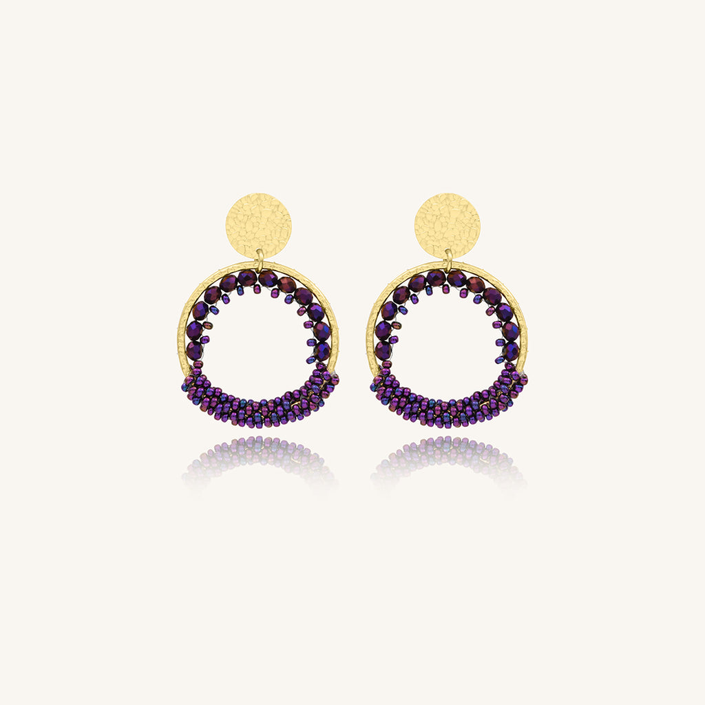 BOUCLES D'OREILLES SANTIBE ETERNELLE VIOLETTE