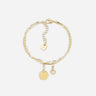 BRACELET ZAG FRETIA ACIER DORÉ