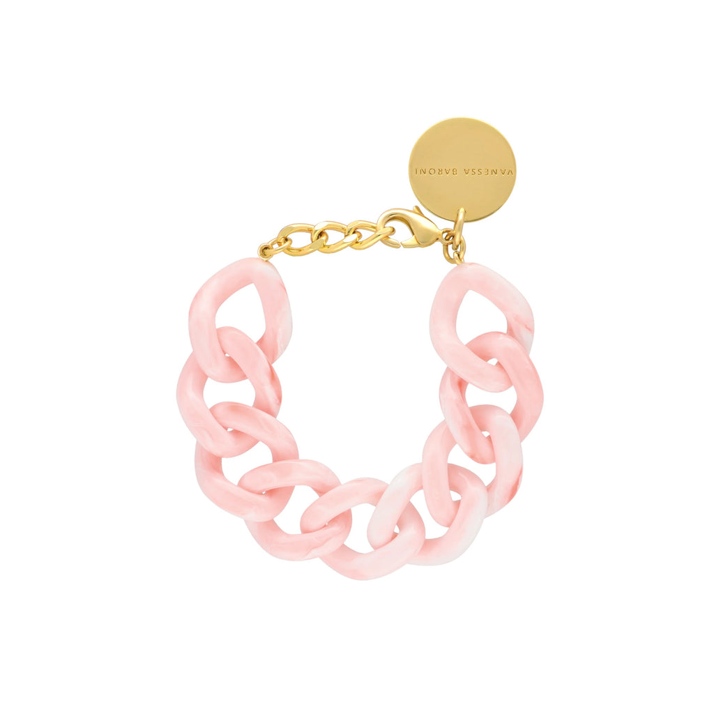 Flat Chain Bracelet Bubble Gum Twist
