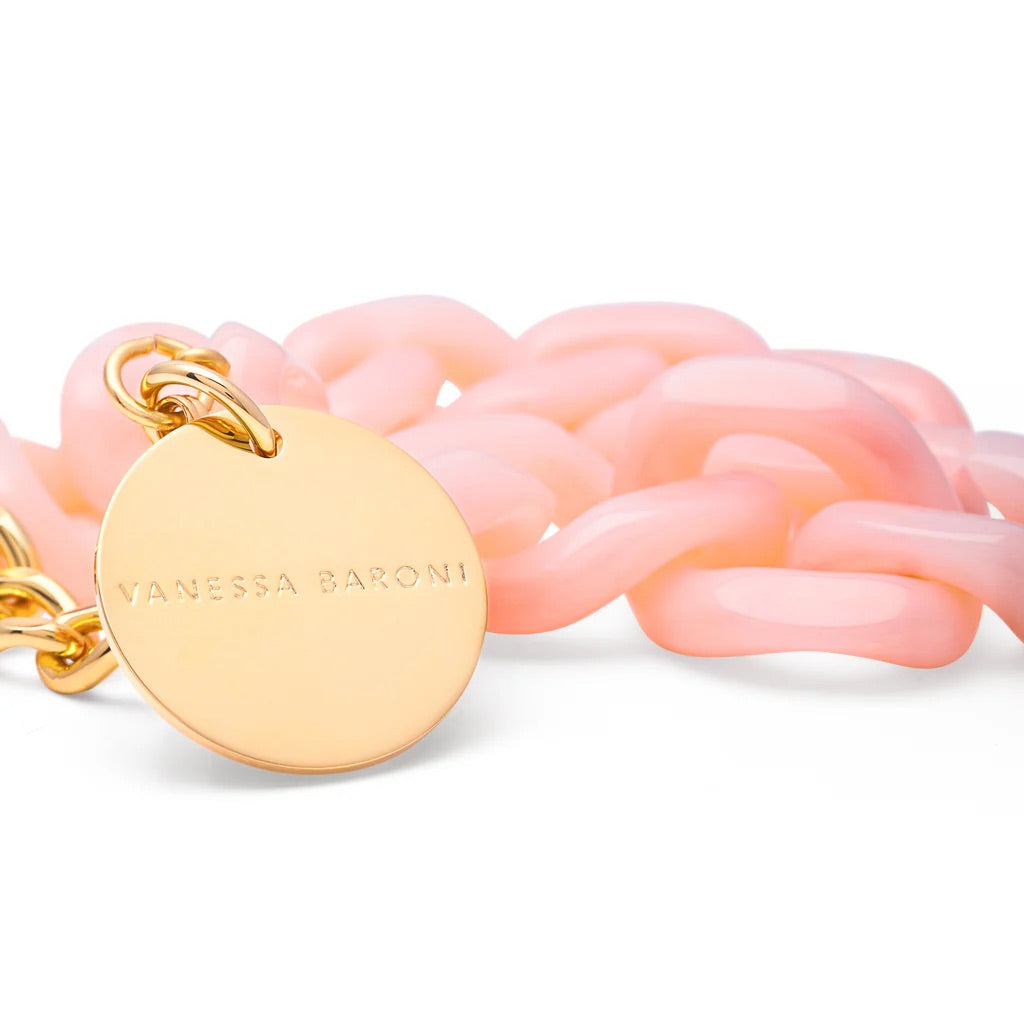 Flat Chain Bracelet Peach Sorbet
