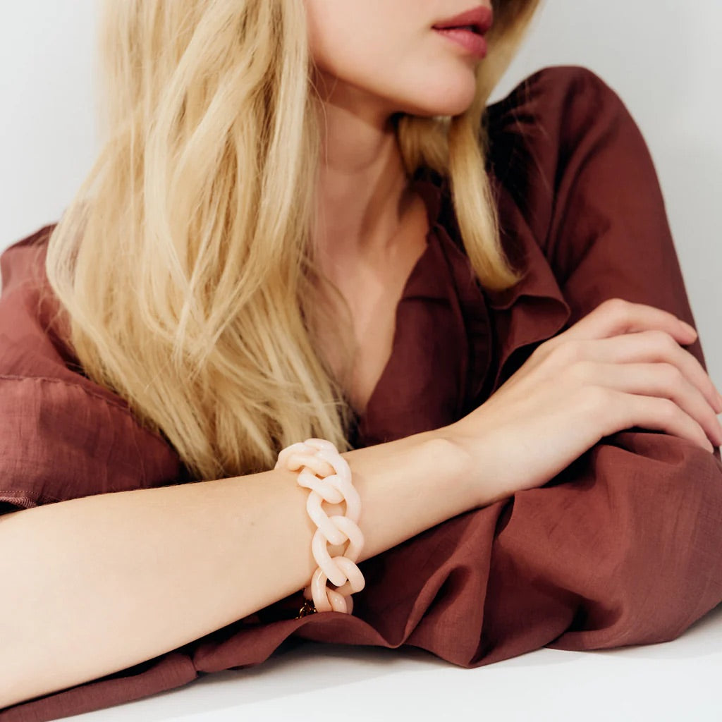 Flat Chain Bracelet Peach Sorbet
