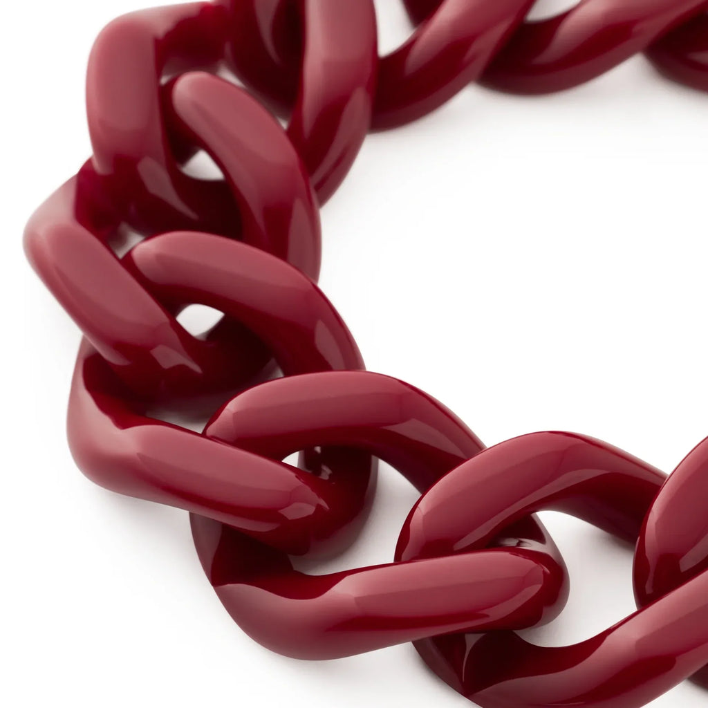 Flat Chain Bracelet bordeaux Vanessa Baroni