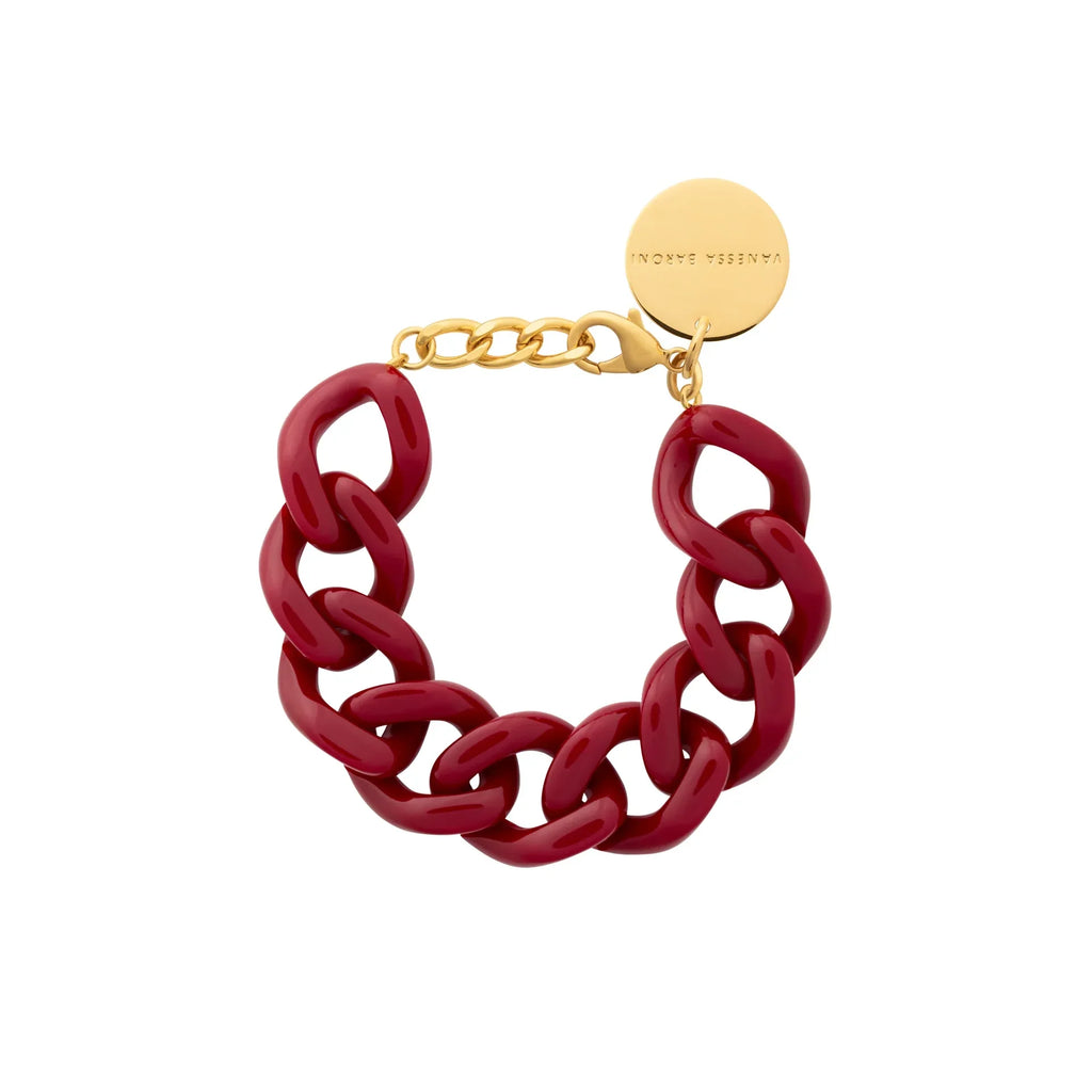 Flat Chain Bracelet bordeaux Vanessa Baroni