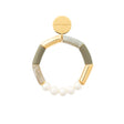 FLEX BRACELET PEARL LIGHT OLIVE SNOW GREEN MARBLE VANESSA BARONI
