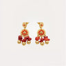 GAS BIJOUX BOUCLES D'OREILLES SEQUINS CORAIL