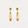 GAS BIJOUX BOUCLES D'OREILLES PLUMES NACREES
