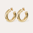 GAS BIJOUX BOUCLES D'OREILLES CREOLES TURNER DOREES