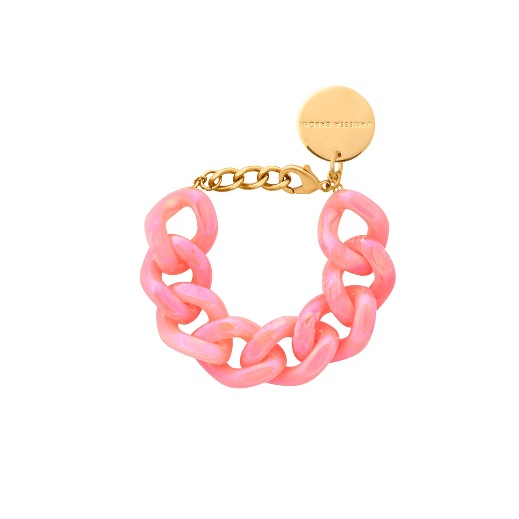 Great Bracelet Iridescent Néon Pink Marble