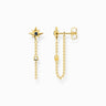 BOUCLES D'OREILLES THOMAS SABO ROYALTY ETOILE DOREES