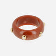 BRACELET JONC ZAG SEGART ACIER DORÉ