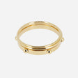 BRACELET JONCS ZAG FOLIGNO ACIER DORÉ