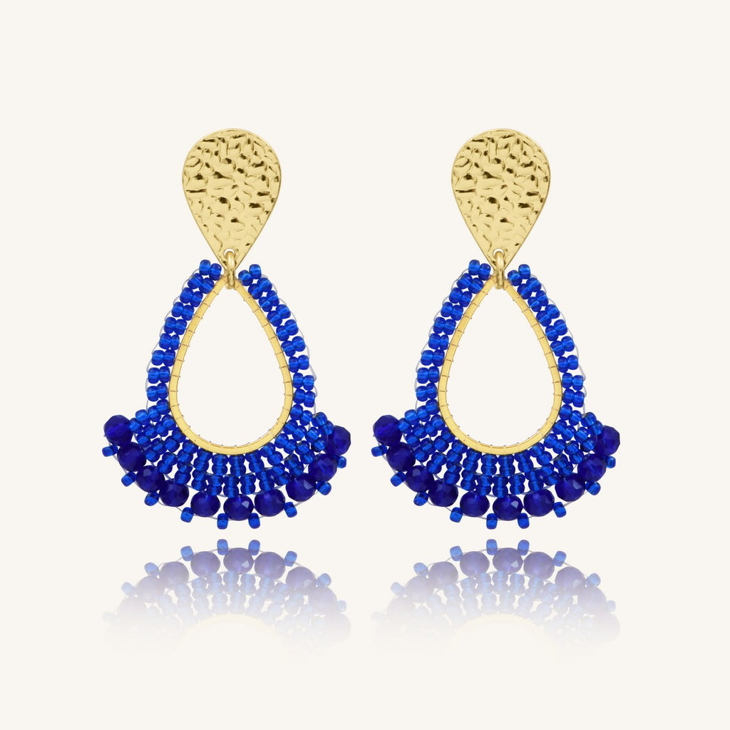 BOUCLES D'OREILLES SANTIBE MINI RIO BLEU