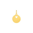 MEDAILLE  COEUR OR JAUNE 375