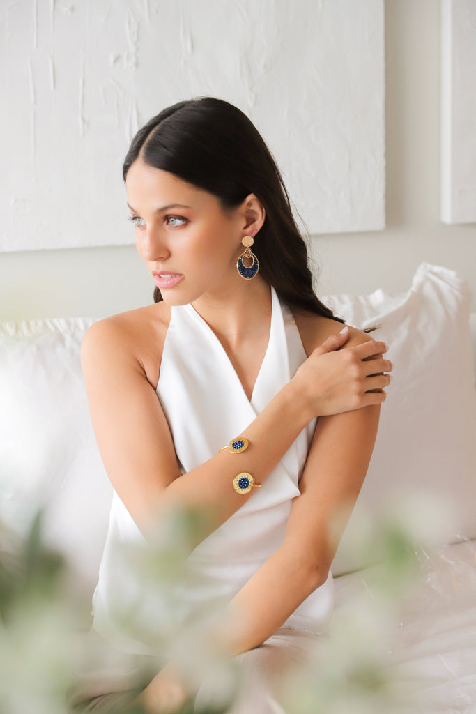 Boucles d'oreilles Mini Luna Portée