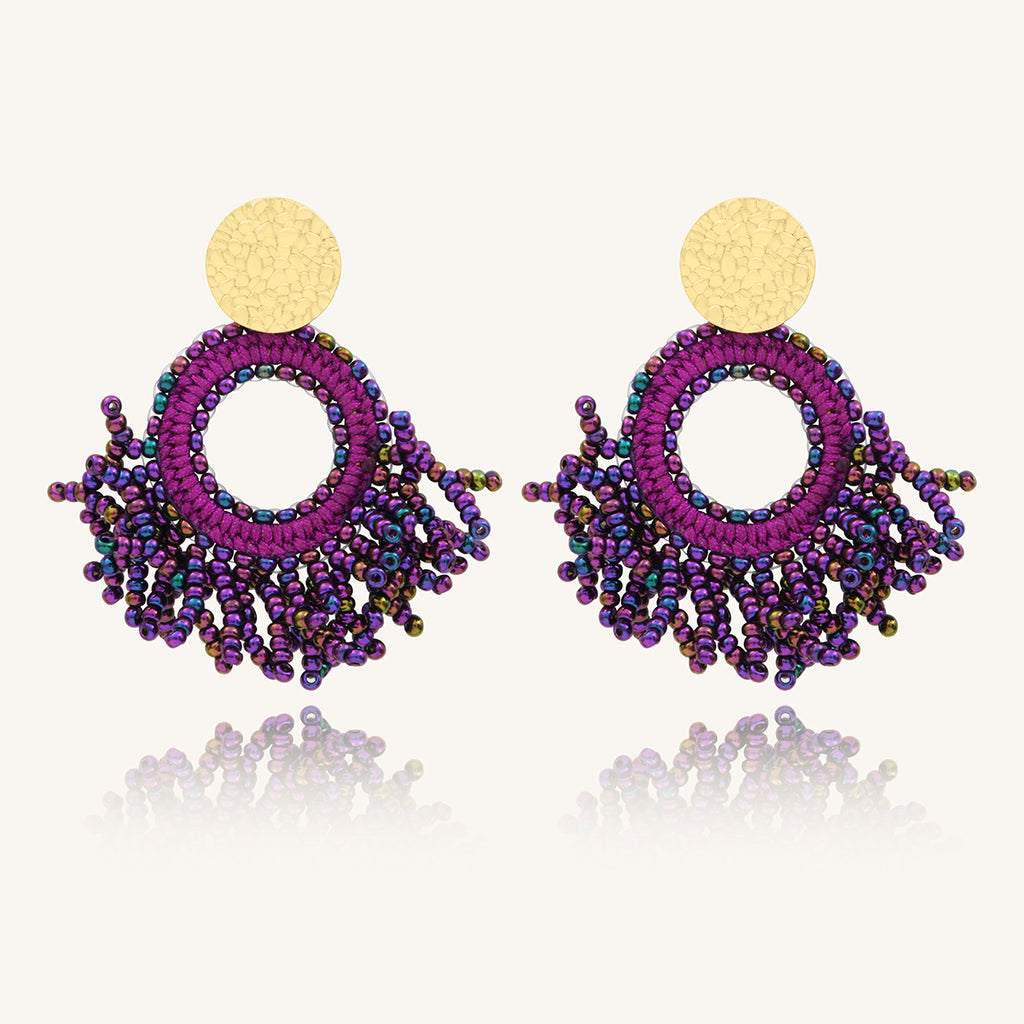 BOUCLES D'OREILLES SANTIBE MINI PACIFICO VIOLETTE