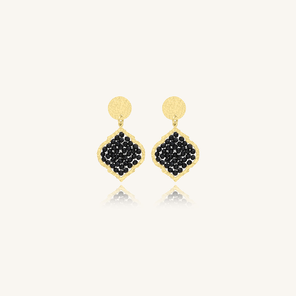 Boucles d'oreilles Mini Diamante - Noir
