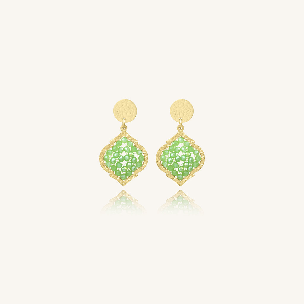 Boucles d'oreilles Mini Diamante - Pistache