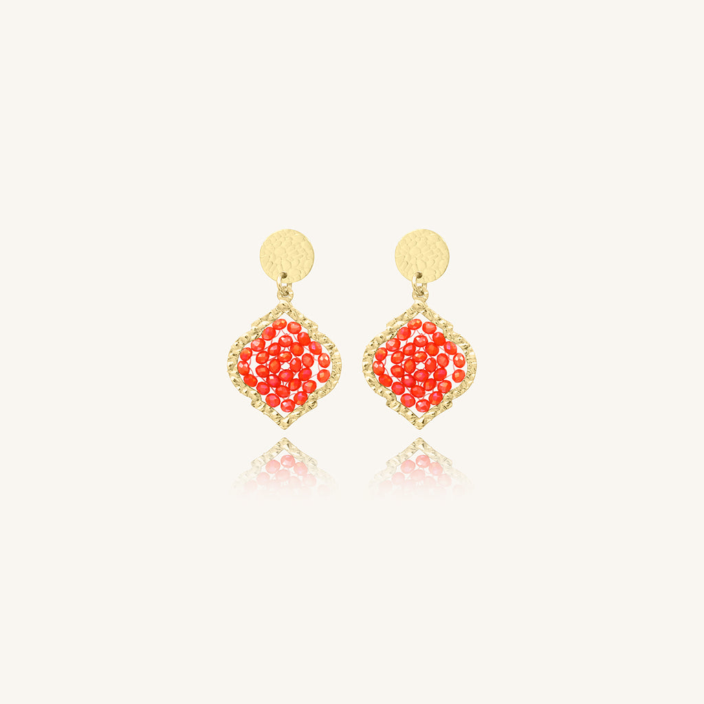 Boucles d'oreilles Mini Diamante - Corail
