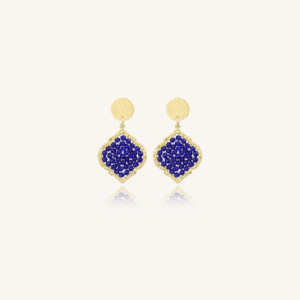 Boucles d'oreilles Mini Diamante - Bleu 