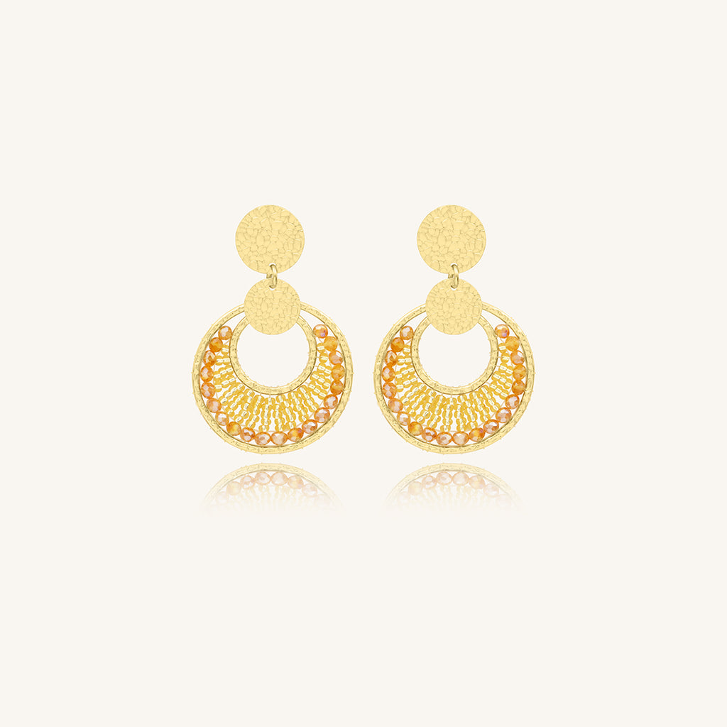Boucles d'oreilles Mini Luna - Doré