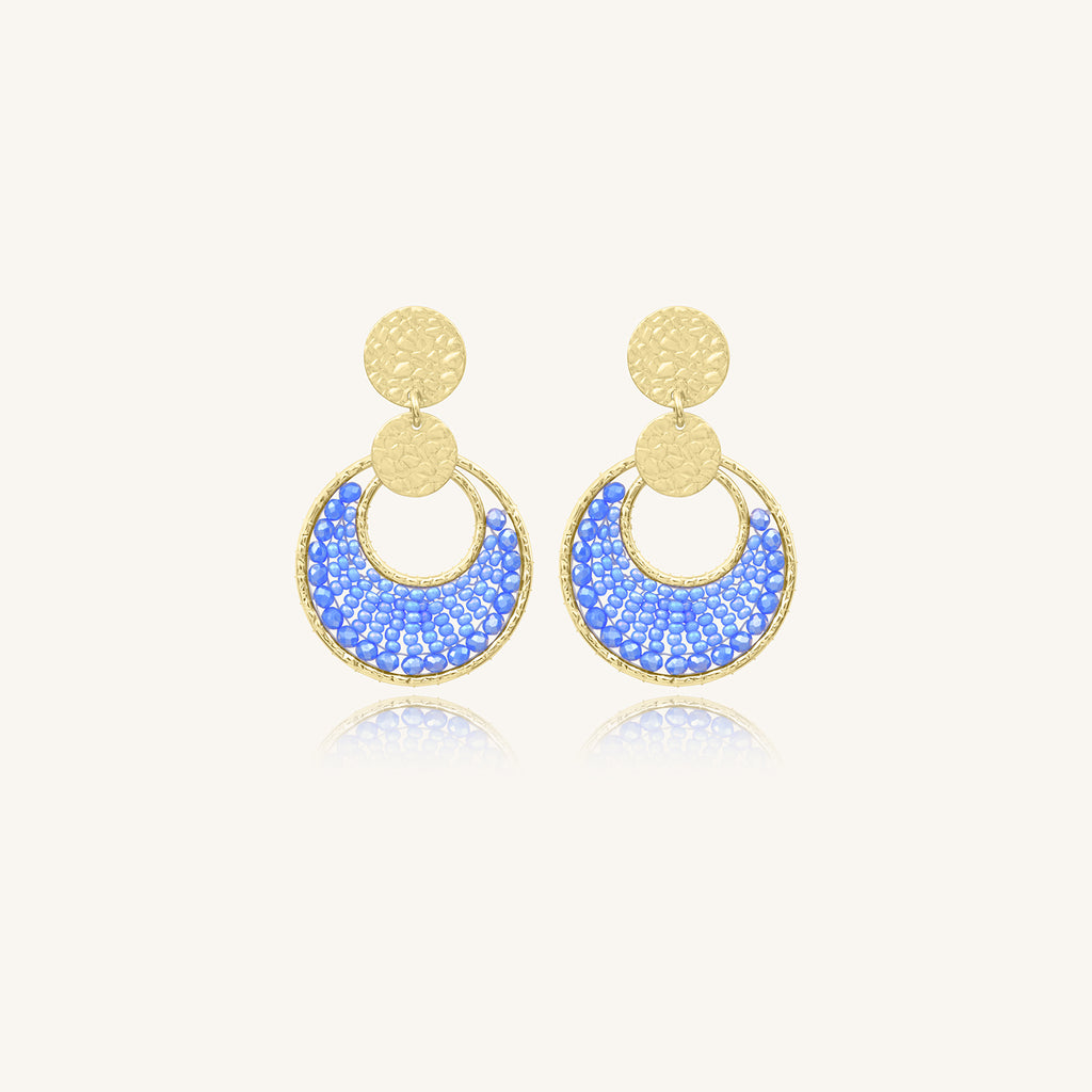 Boucles d'oreilles Mini Luna Lilas