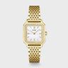 MONTRE CLUSE GRACIEUSE PETITE, GLASS PEARLS WHITE GOLD COLOUR