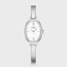 MONTRE CLUSE L'OVALE WHITE SILVER COLOUR