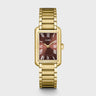 MONTRE CLUSE BELISENNA WATCH STEEL, MOCHA, GOLD COLOUR