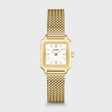 MONTRE CLUSE GRACIEUSE MINI MESH, WHITE, GOLD COLOUR